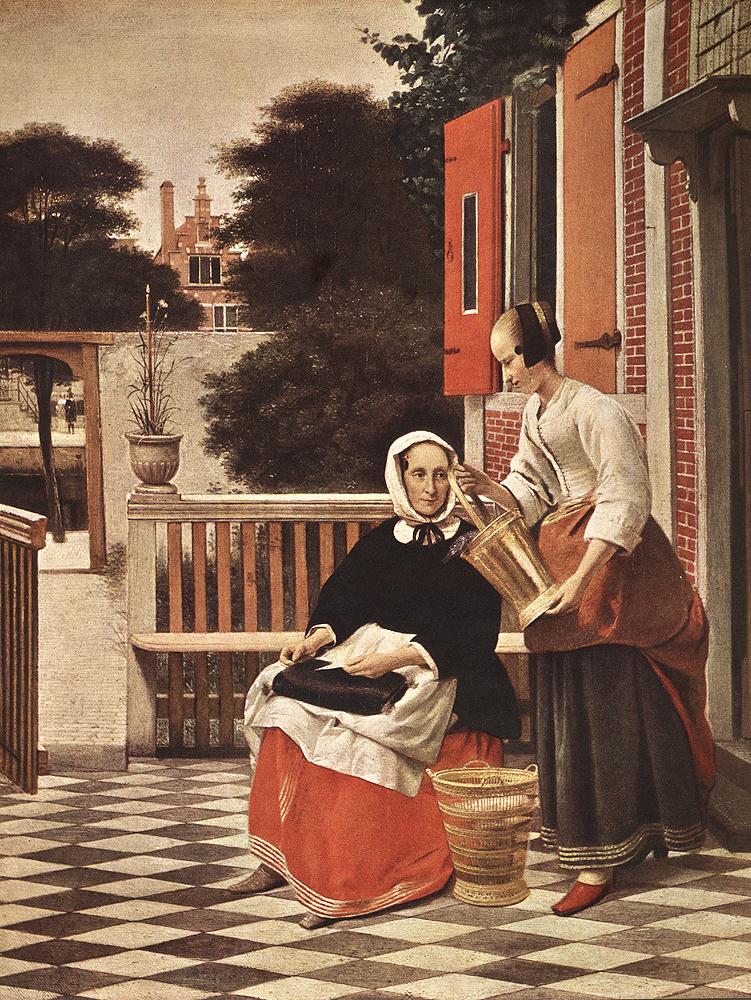 HOOCH, Pieter de Woman and Maid sg